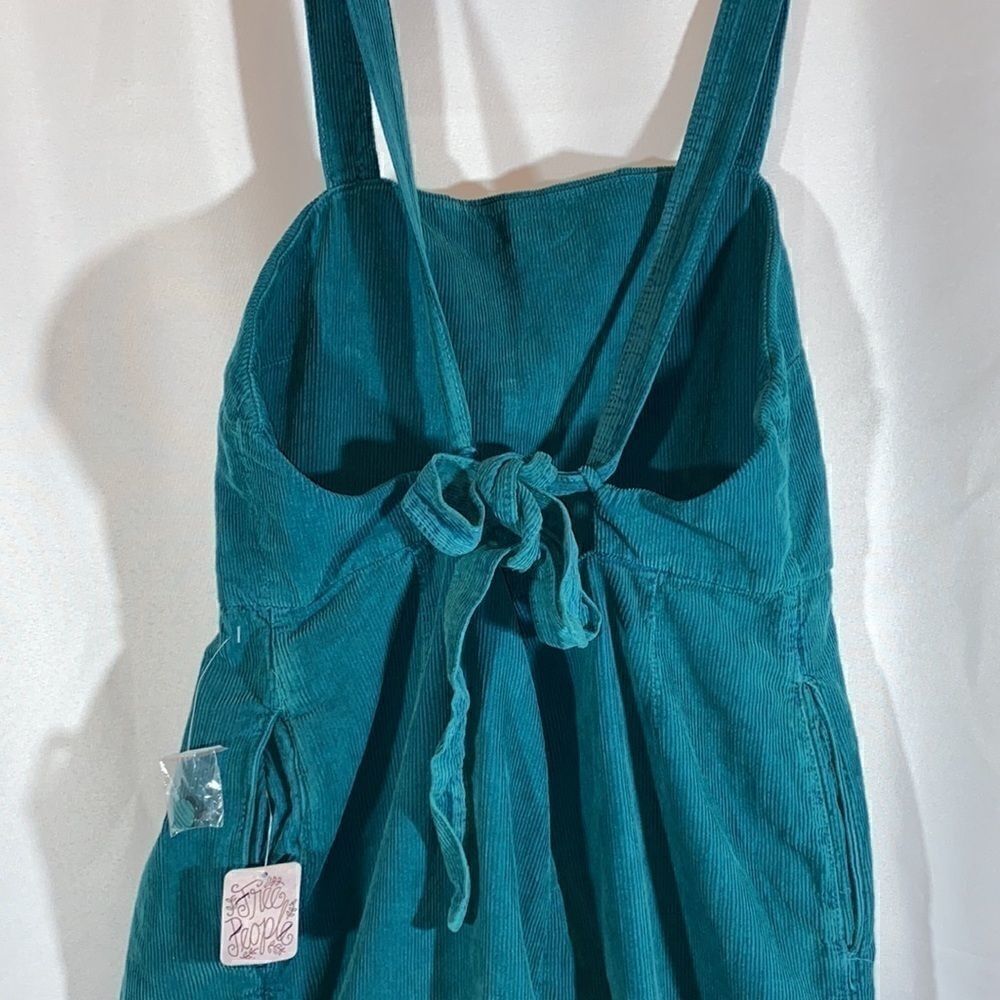 Free People Josephine Cord Jumper in Ocean Blue - Picture 7 of 9
